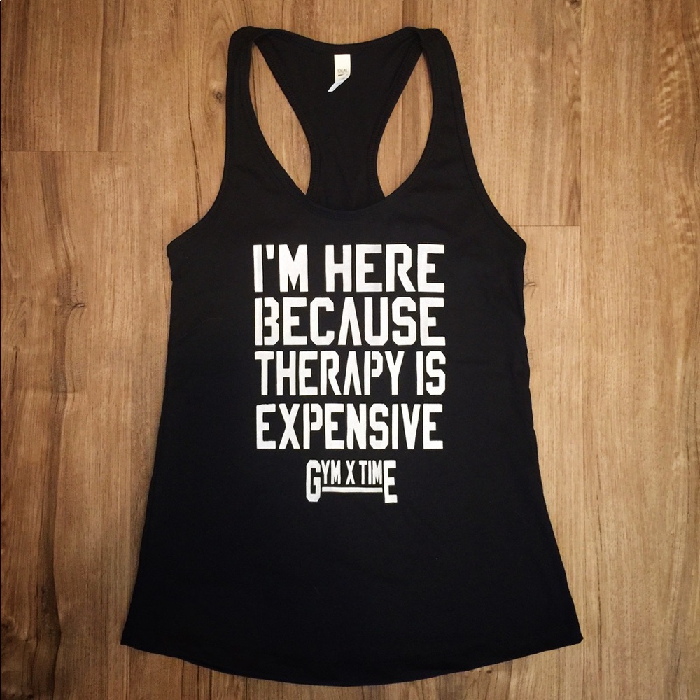♠️NEW♠️ "THERAPY" Tank by "GYMXTIME" - Picture 2 of 4